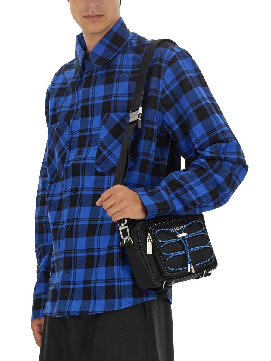 OFF-WHITE CAMICIA IN FLANELLA CON STAMPA CHECK