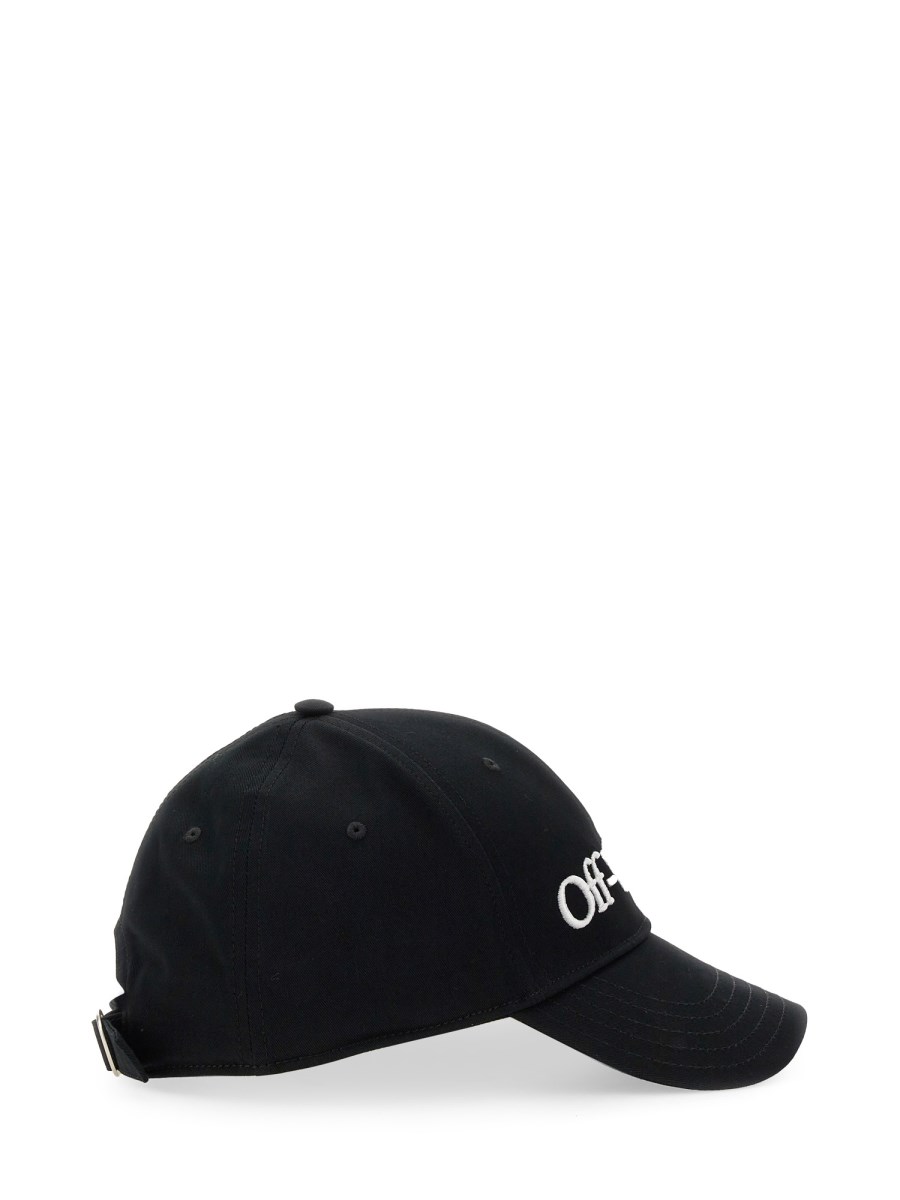 OFF-WHITE CAPPELLO IN TELA DI COTONE CON LOGO