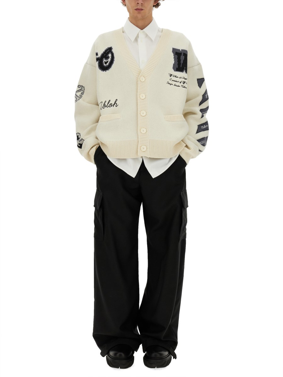 OFF-WHITE CARDIGAN VARSITY