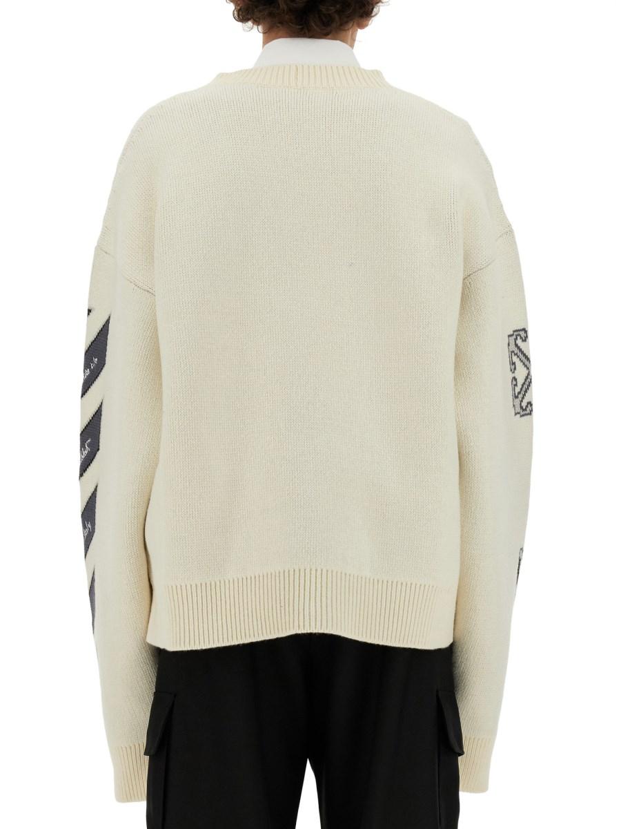 OFF-WHITE CARDIGAN VARSITY