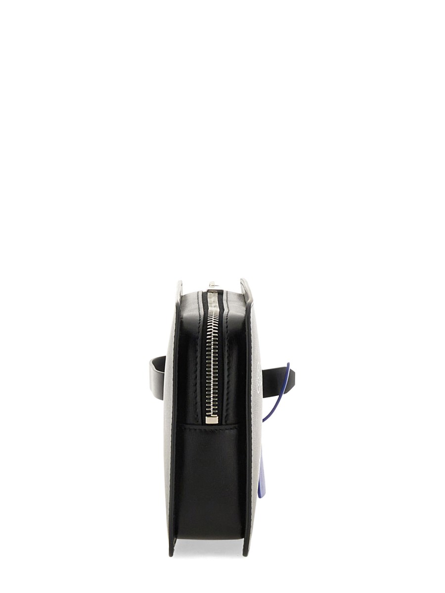 OFF-WHITE CLUTH ZIP TIE MEDIUM IN PELLE