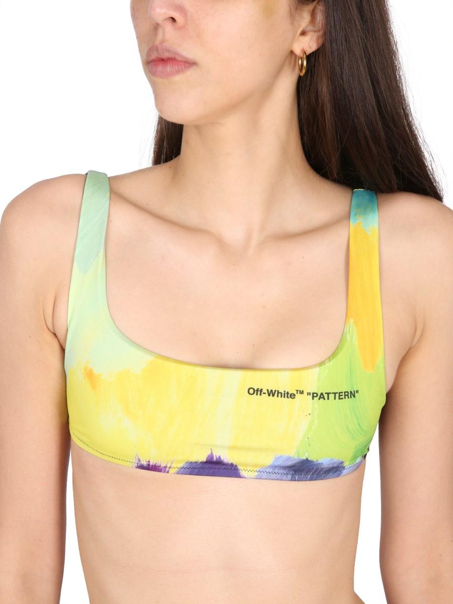 OFF-WHITE COSTUME BIKINI CON STAMPA LOGO