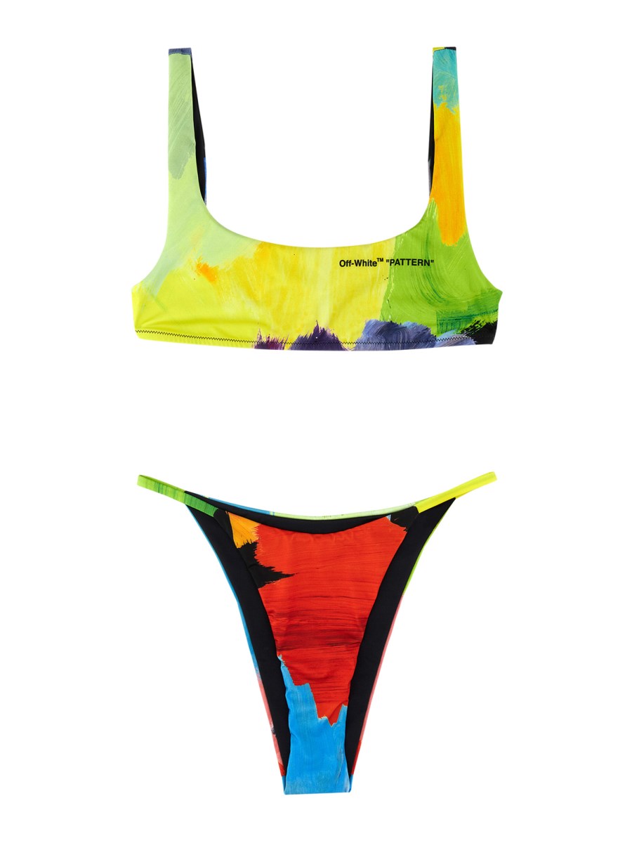 OFF-WHITE COSTUME BIKINI CON STAMPA LOGO