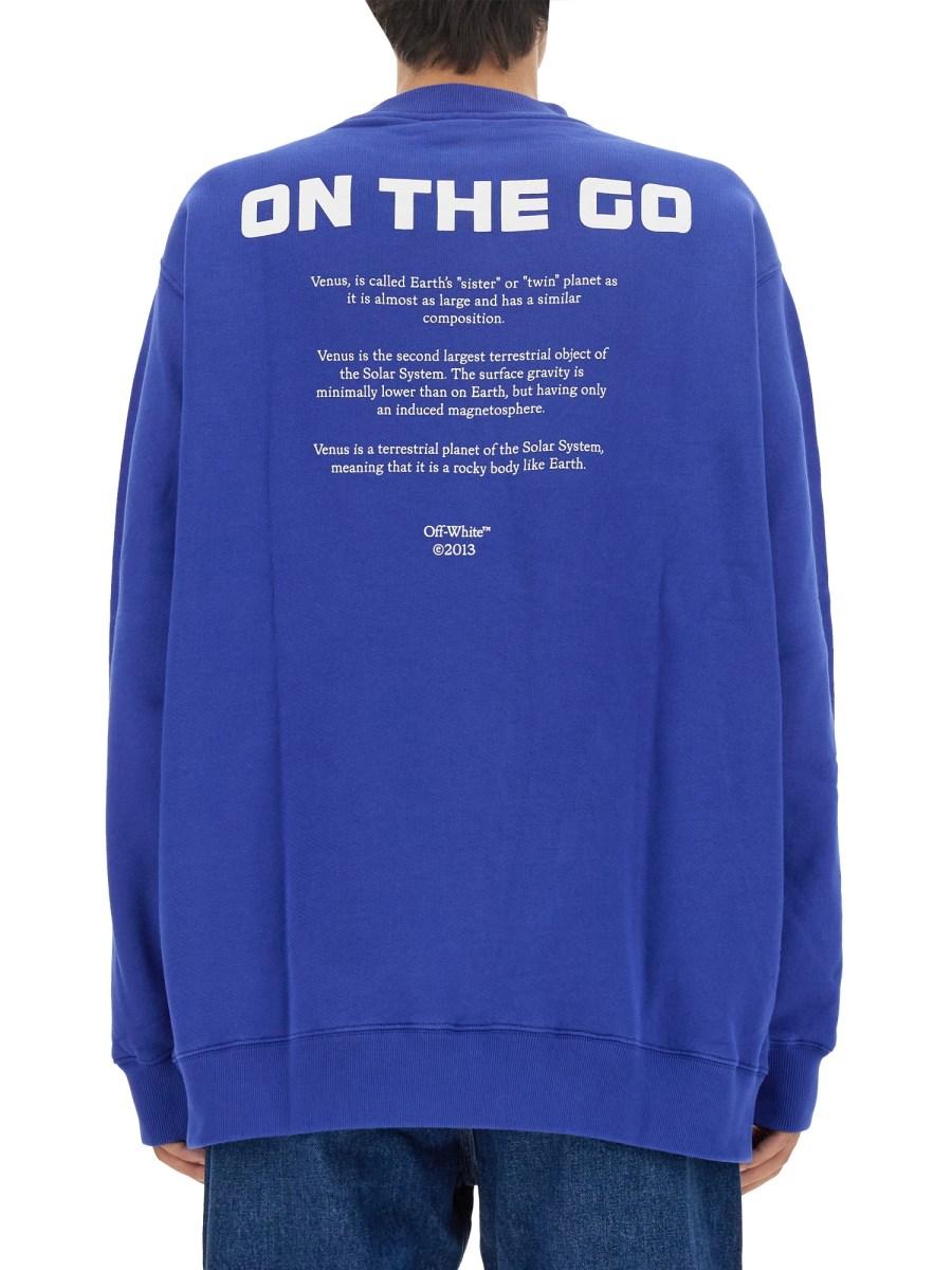 OFF-WHITE FELPA CON STAMPA VENUS EXTRA IN COTONE