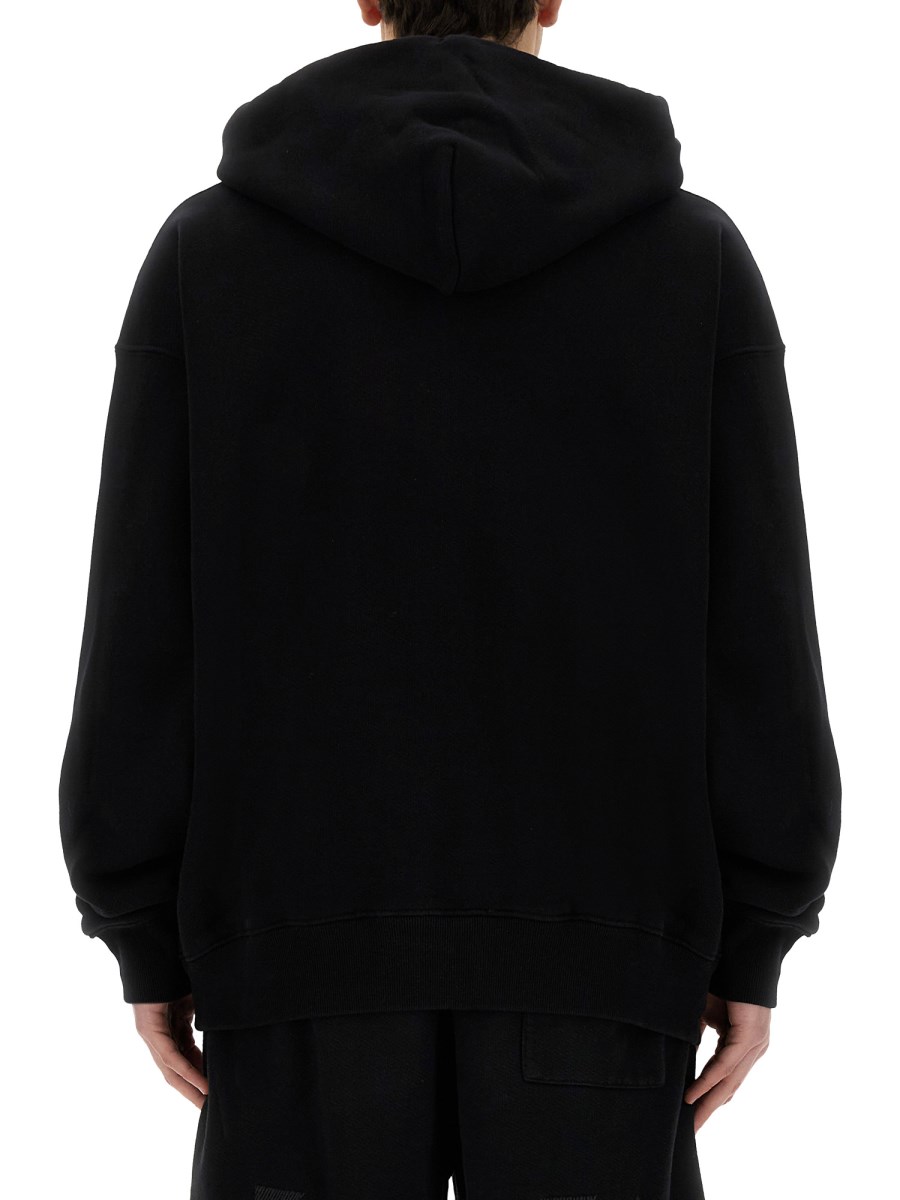 OFF-WHITE FELPA IN COTONE CON LOGO