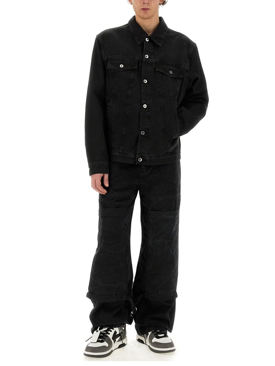 OFF-WHITE GIACCA CAMICIA IN DENIM