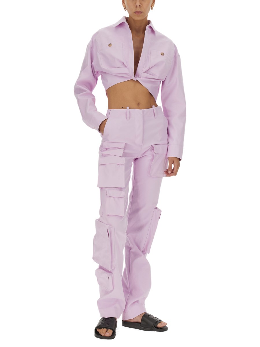 OFF-WHITE GIACCA CORTA IN COTONE