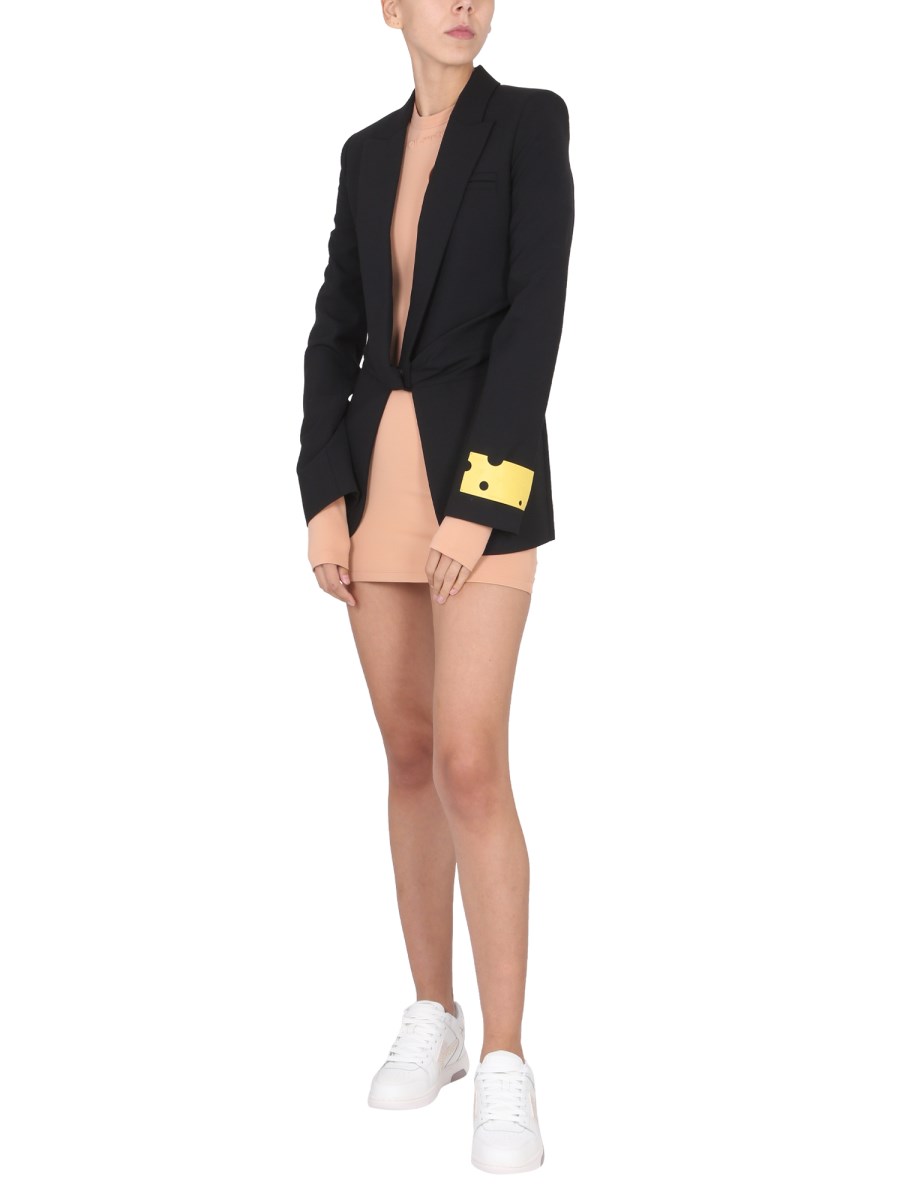 OFF-WHITE GIACCA DRY WO IN MISTO LANA