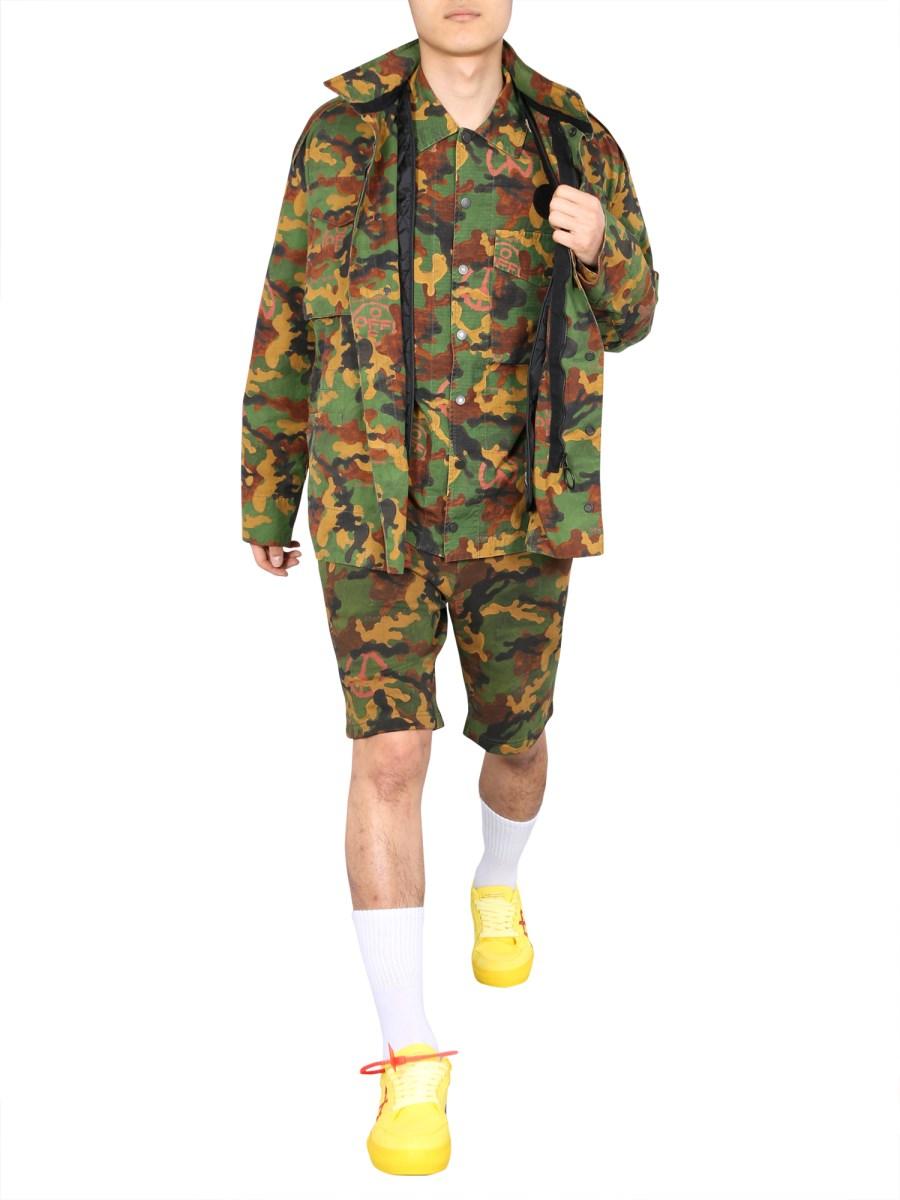 OFF-WHITE GIACCA IMBOTTITA CAMOUFLAGE