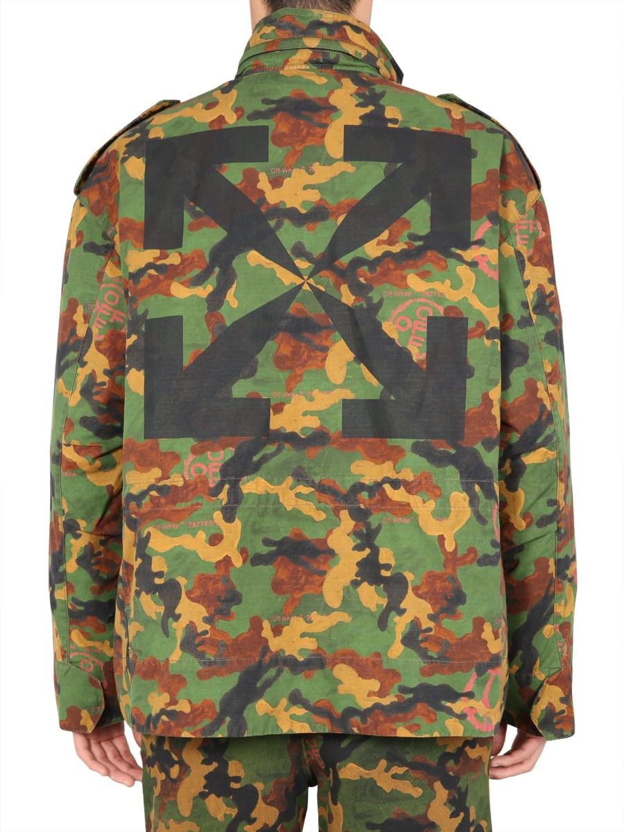 OFF-WHITE GIACCA IMBOTTITA CAMOUFLAGE