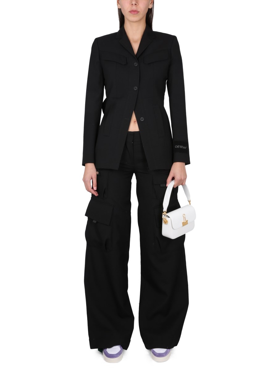 OFF-WHITE GIACCA TOYBOX DRY IN LANA