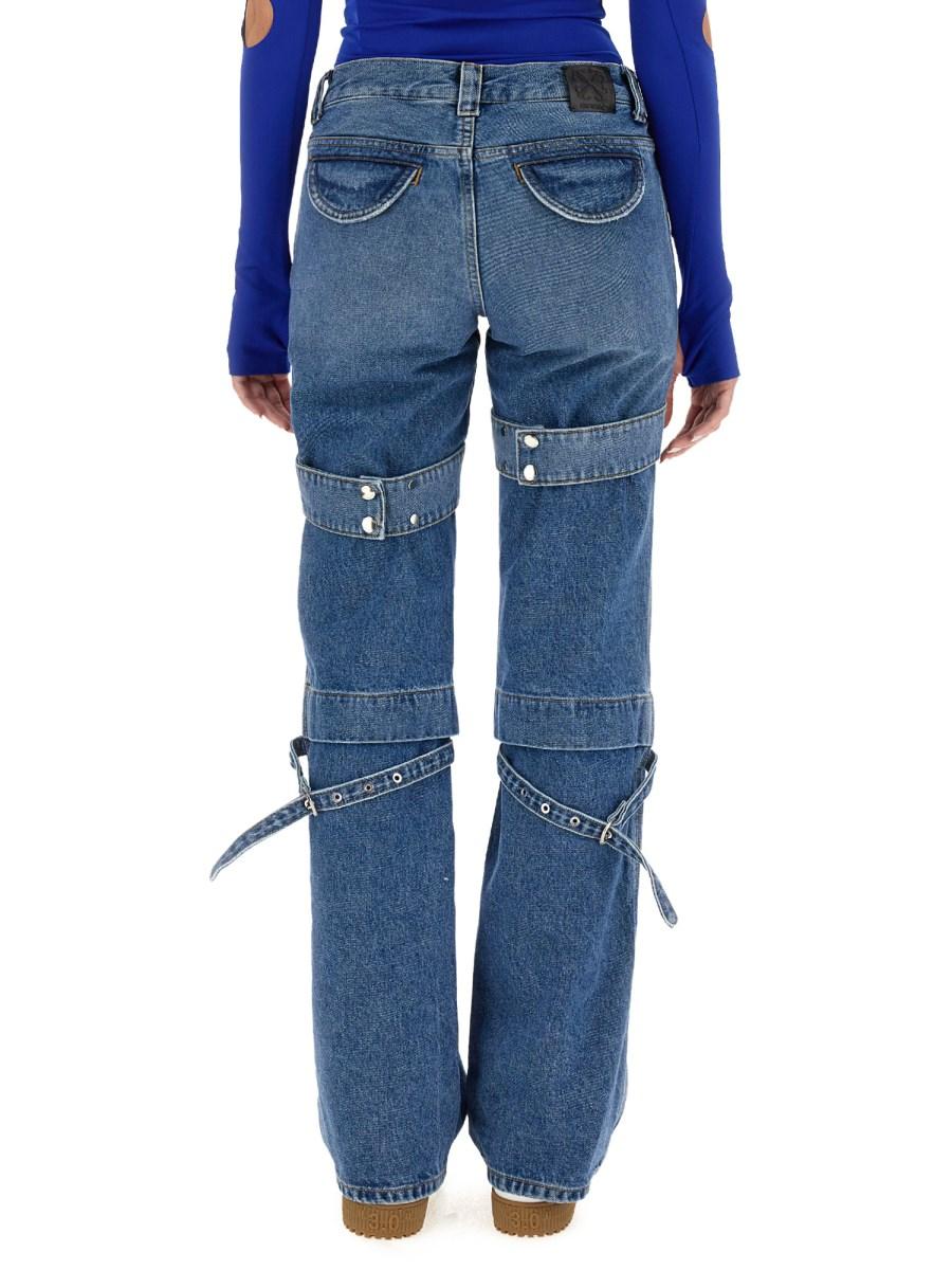 OFF-WHITE JEANS CARGO IN DENIM DI COTONE