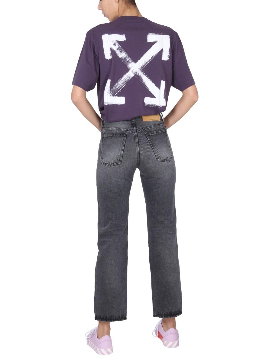OFF-WHITE JEANS CINQUE TASCHE IN DENIM DI COTONE