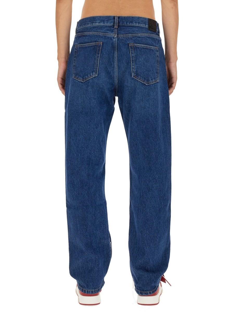 OFF-WHITE JEANS SKATE FIT IN DENIM DI COTONE
