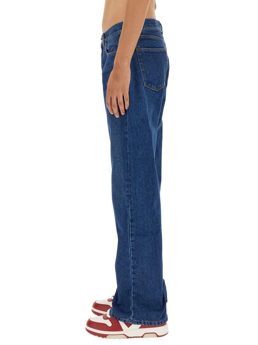 OFF-WHITE JEANS SKATE FIT IN DENIM DI COTONE