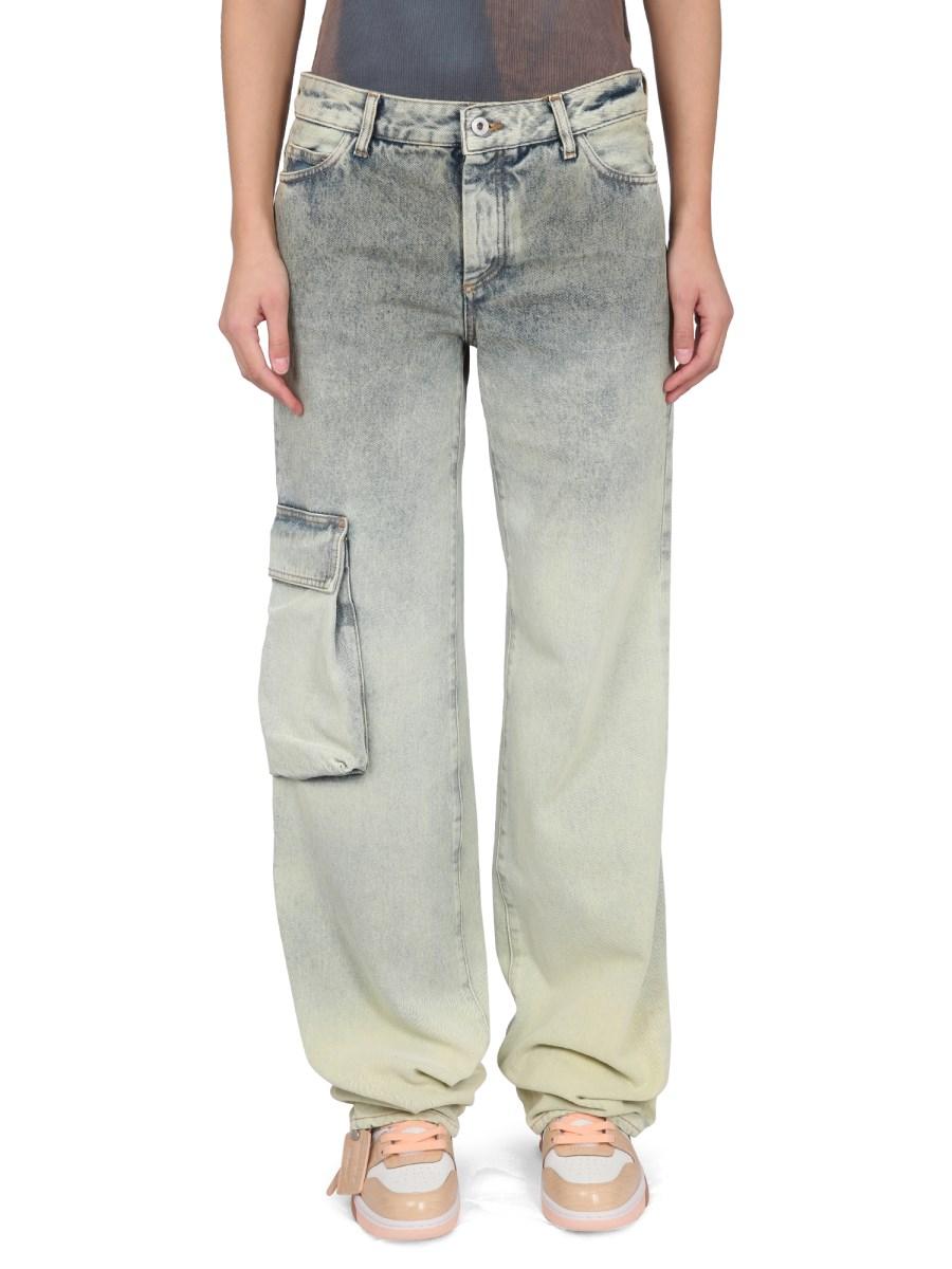 OFF-WHITE JEANS TOYBOX IN DENIM DI COTONE