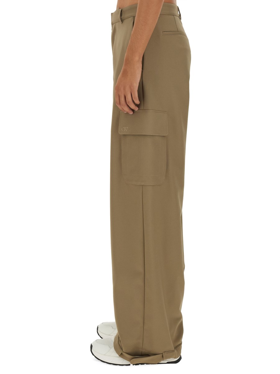 OFF-WHITE PANTALONE CARGO CON LOGO