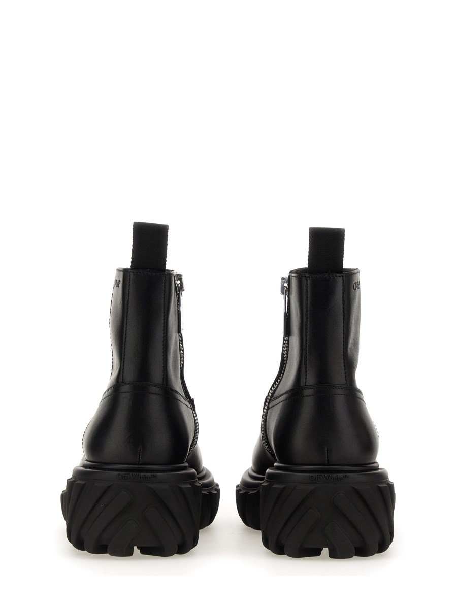 OFF-WHITE STIVALE IN PELLE