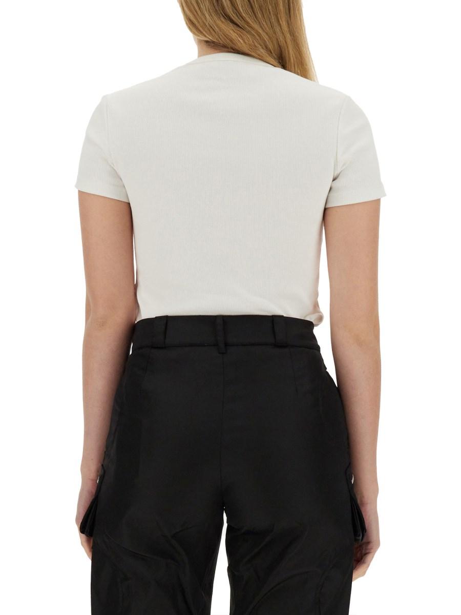 OFF-WHITE T-SHIRT BASIC A COSTE CON LOGO OFF