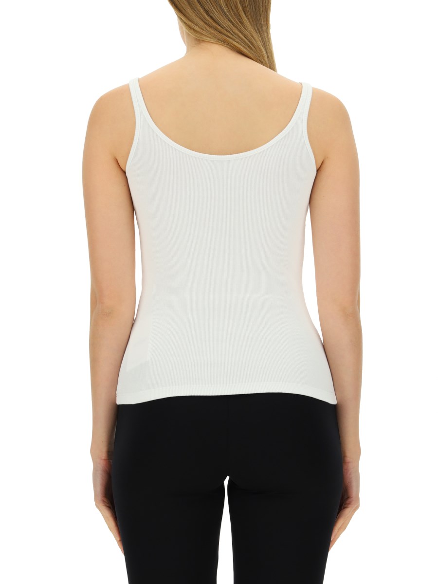 OFF-WHITE TANK TOP IN JERSEY DI COTONE CON LOGO