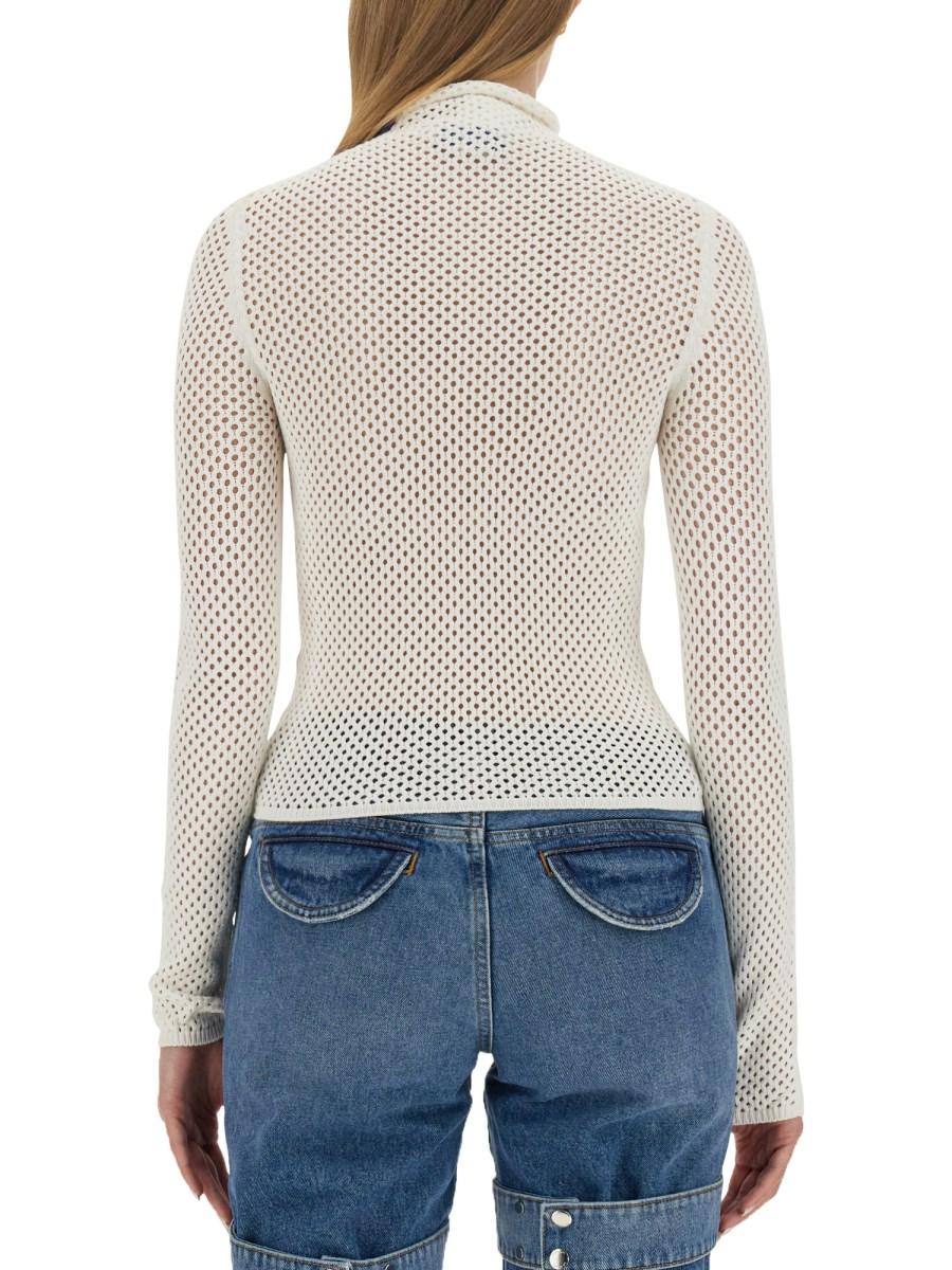 OFF-WHITE TOP IN MESH