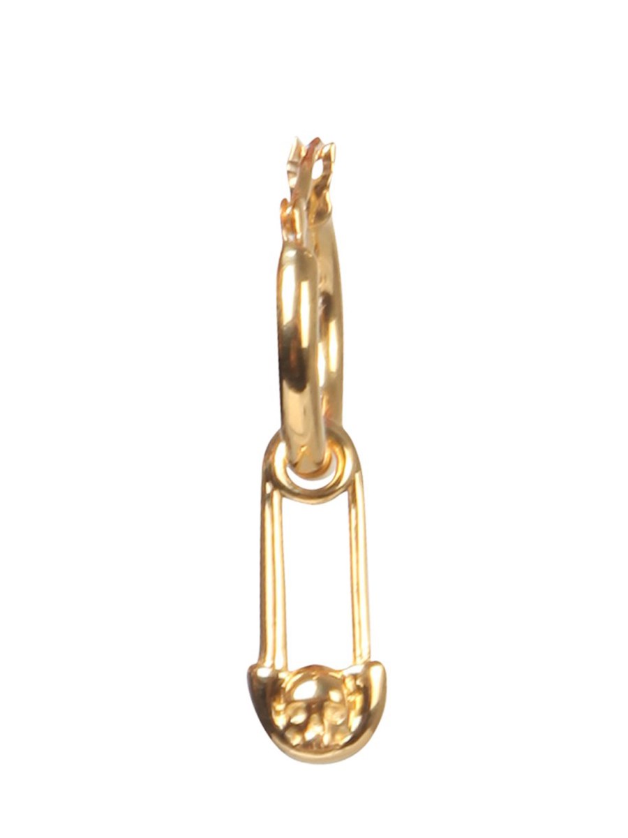 NORTHSKULL ORECCHINO SINGOLO CON CHARM SKULL SAFETY PIN