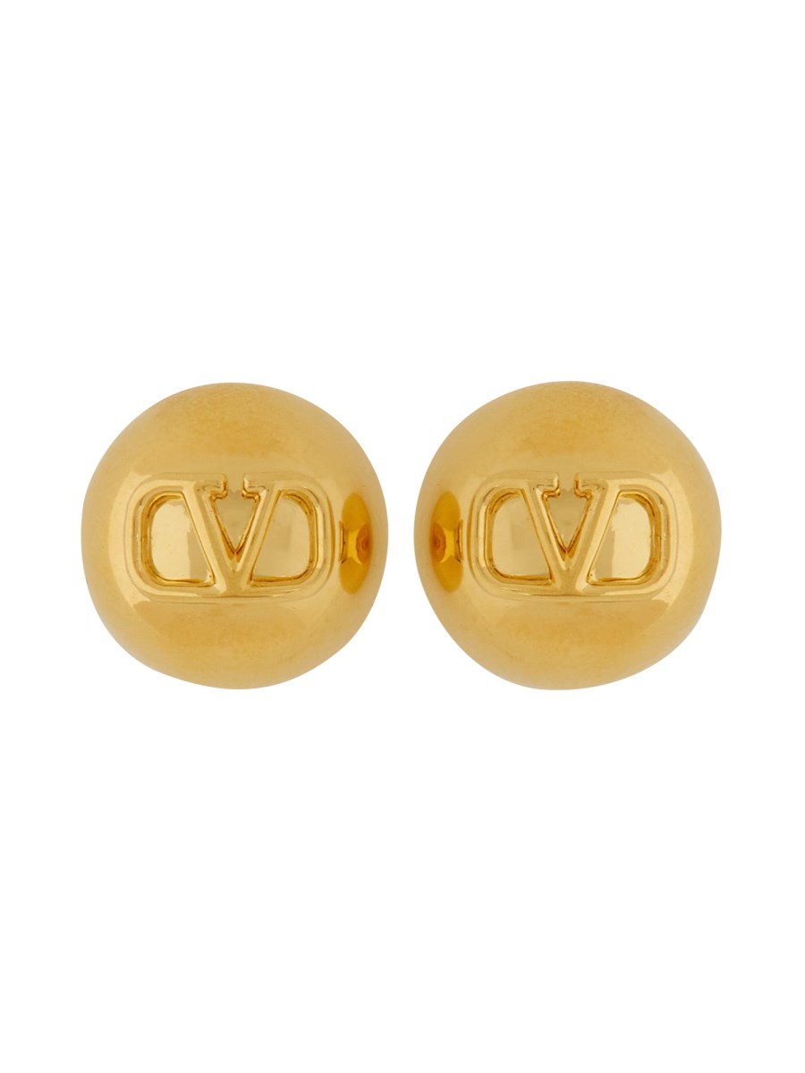 VALENTINO GARAVANI ORECCHINO VLOGO SIGNATURE IN METALLO