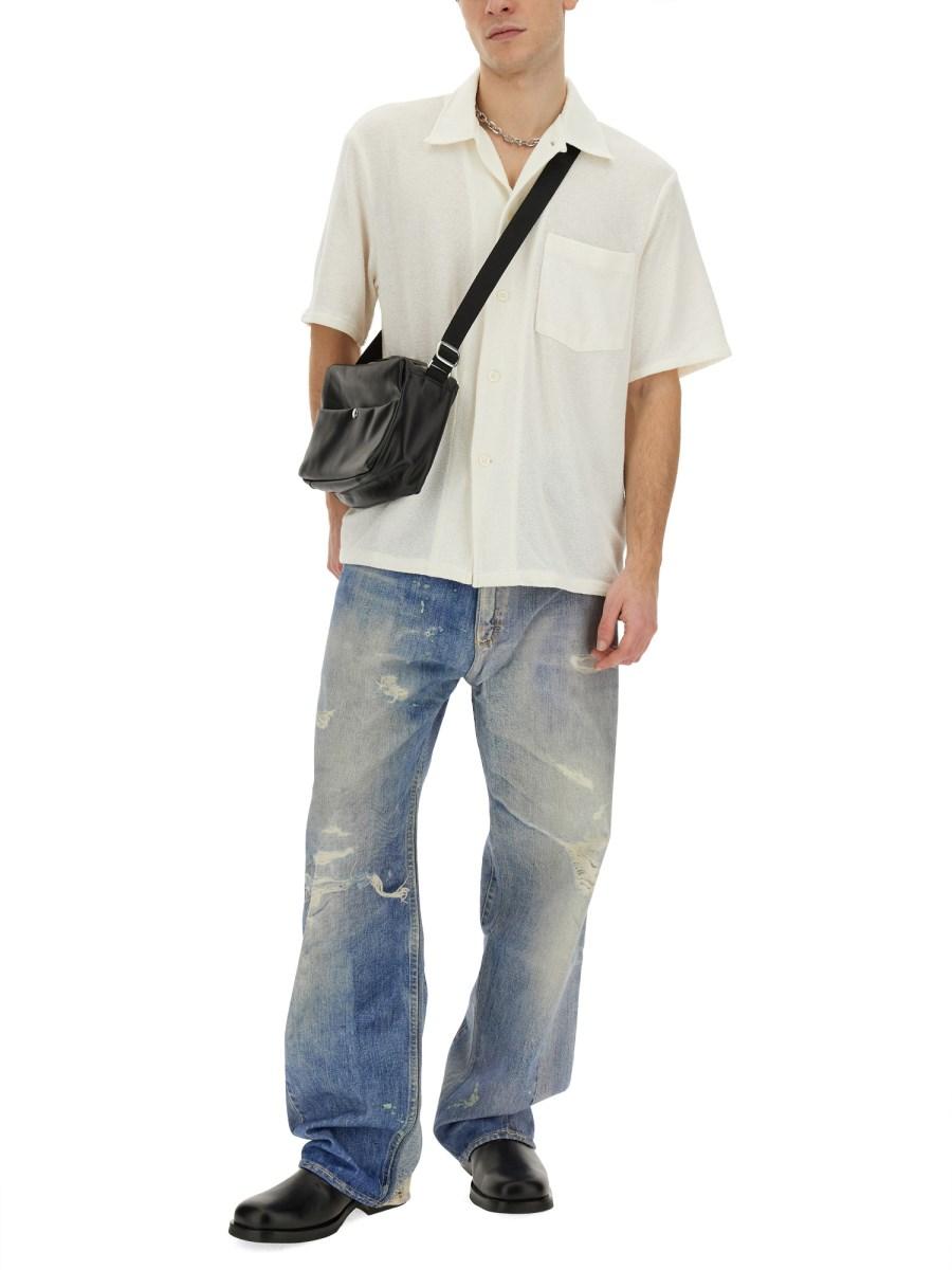 OUR LEGACY CAMICIA BOX CON TEXTURE BOUCLÉ