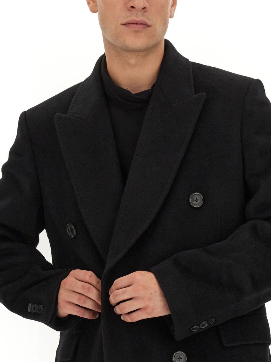 OUR LEGACY CAPPOTTO DOPPIOPETTO "WHALE" IN LANA
