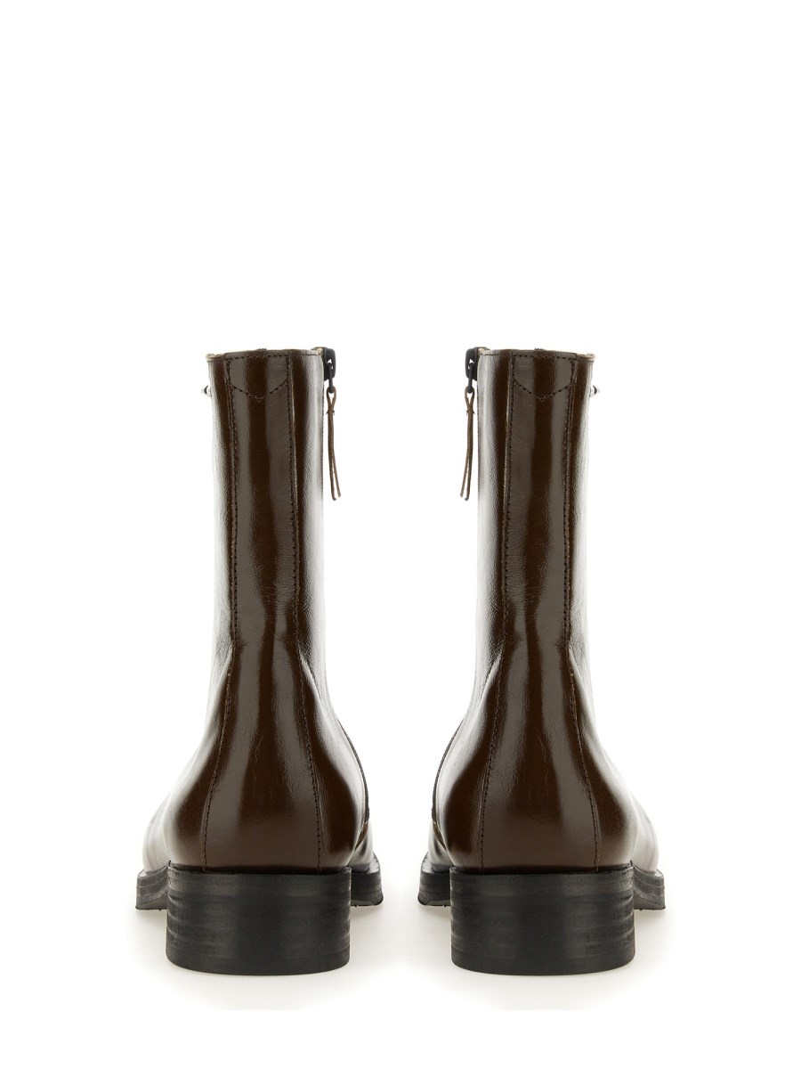 OUR LEGACY STIVALE "CAMION" IN PELLE LUCIDA