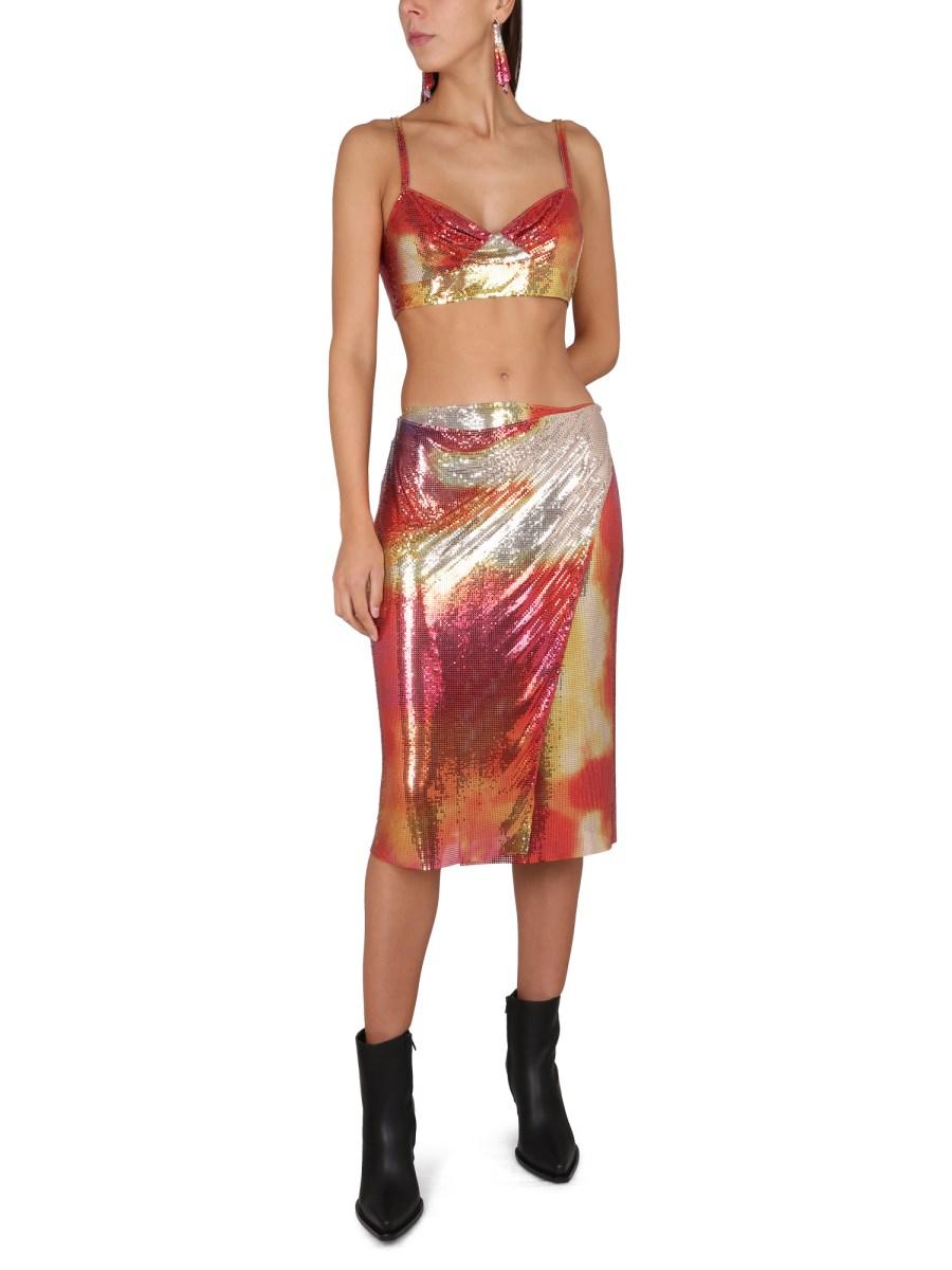 PACO RABANNE CROP TOP CON SPALLINE