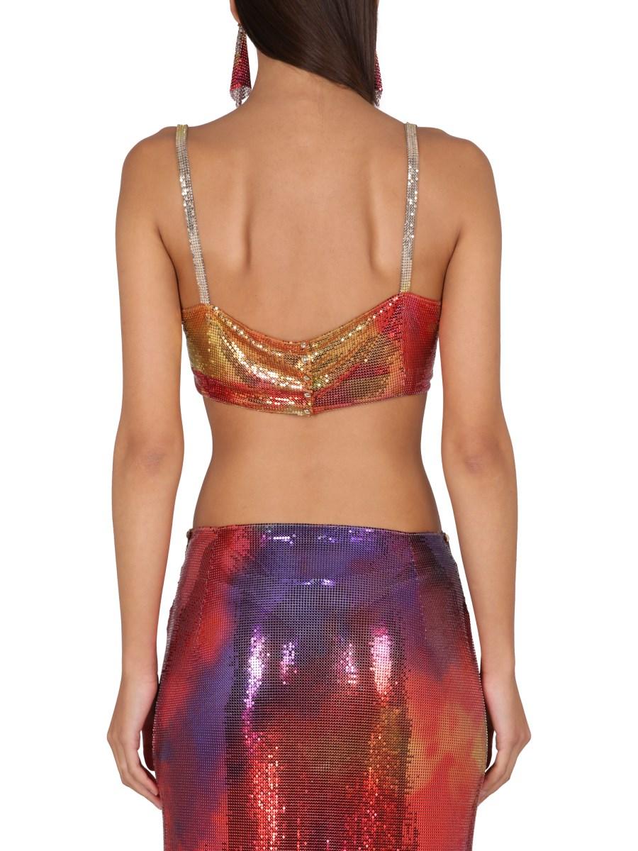 PACO RABANNE CROP TOP CON SPALLINE