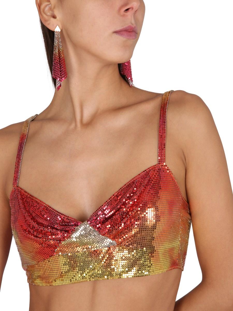 PACO RABANNE CROP TOP CON SPALLINE