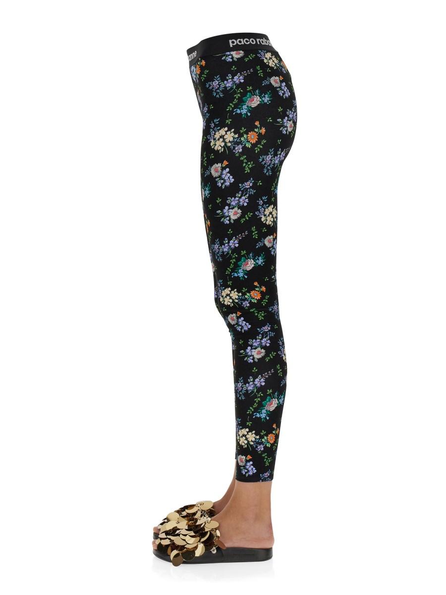 PACO RABANNE LEGGINGS IN JERSEY CON BANDA LOGATA