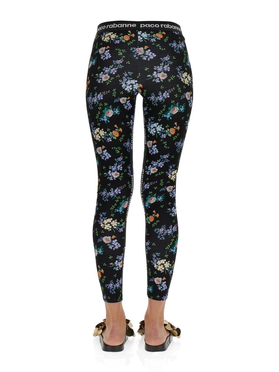 PACO RABANNE LEGGINGS IN JERSEY CON BANDA LOGATA