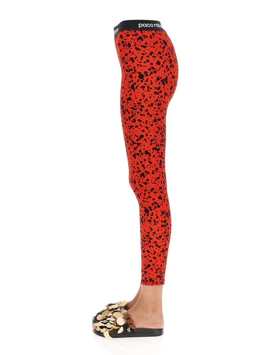 PACO RABANNE LEGGINGS IN JERSEY CON BANDA LOGATA