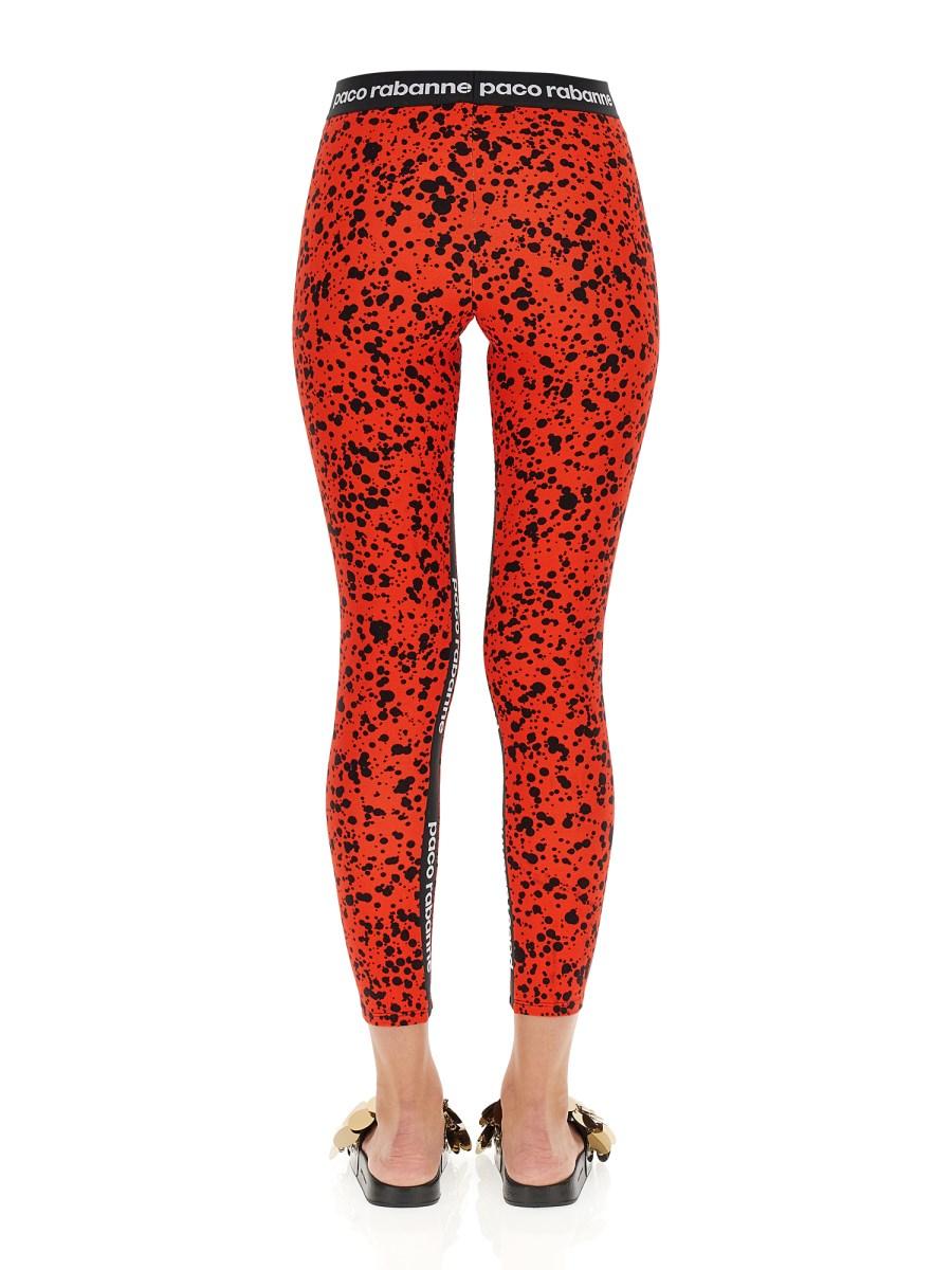 PACO RABANNE LEGGINGS IN JERSEY CON BANDA LOGATA