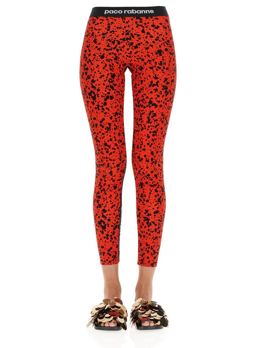 PACO RABANNE LEGGINGS IN JERSEY CON BANDA LOGATA