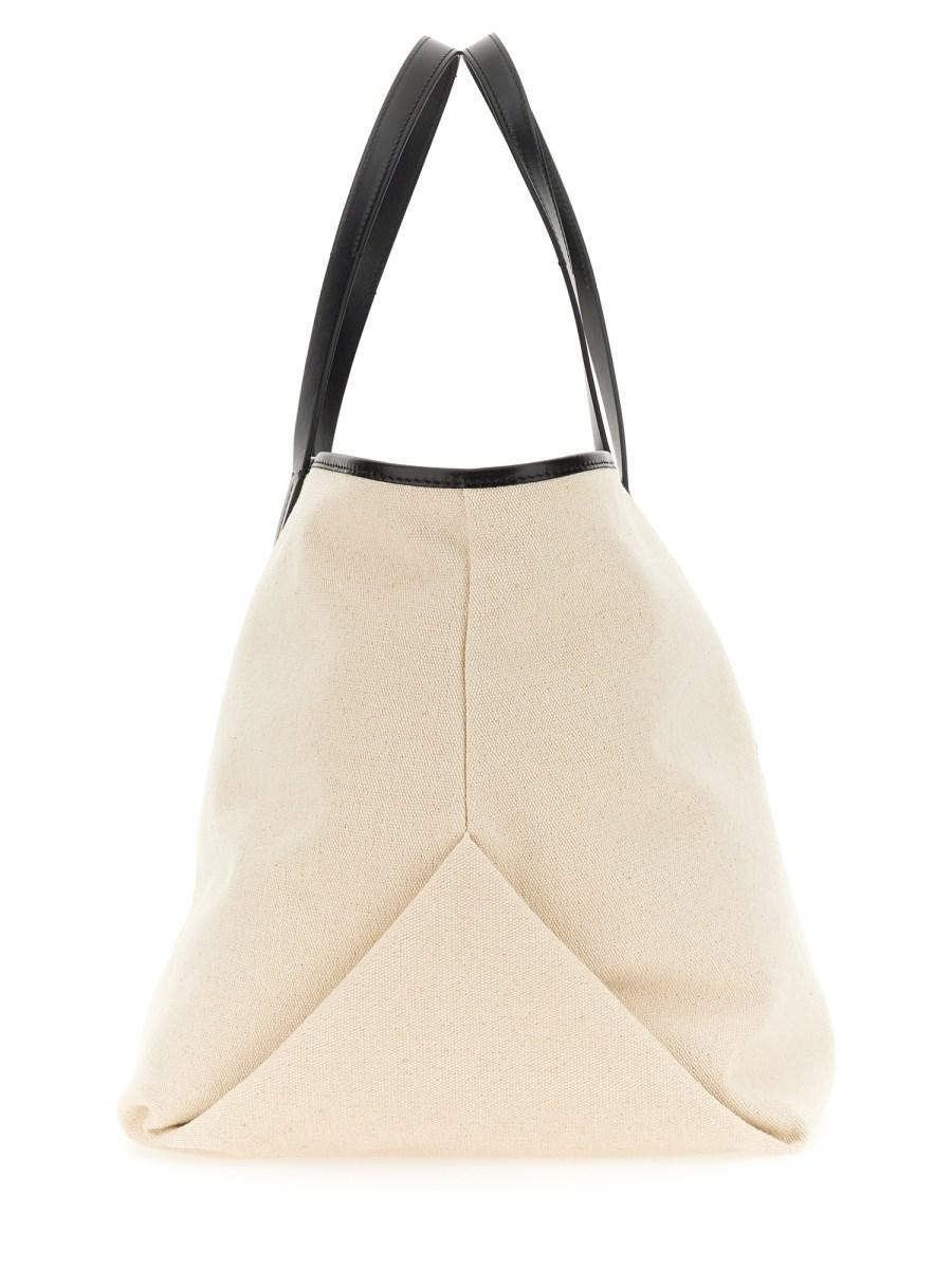 PALM ANGELS BORSA TOTE CON LOGO IN CANVAS