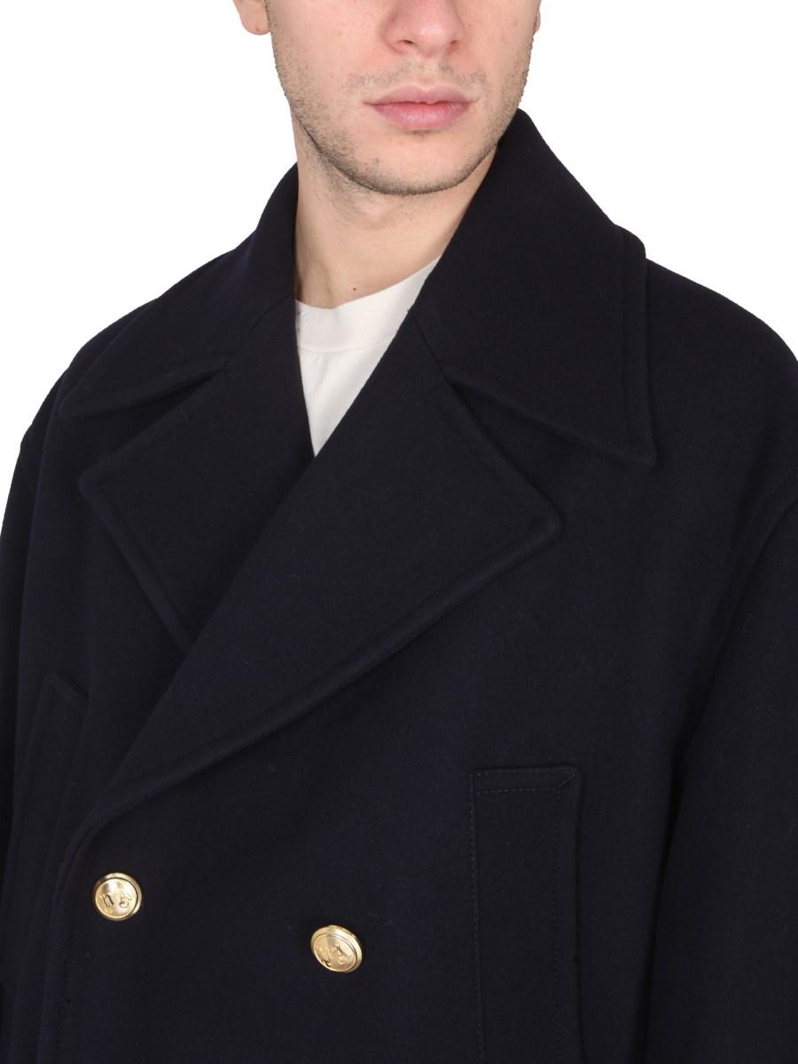 PALM ANGELS CAPPOTTO DOPPIOPETTO CON RICAMO