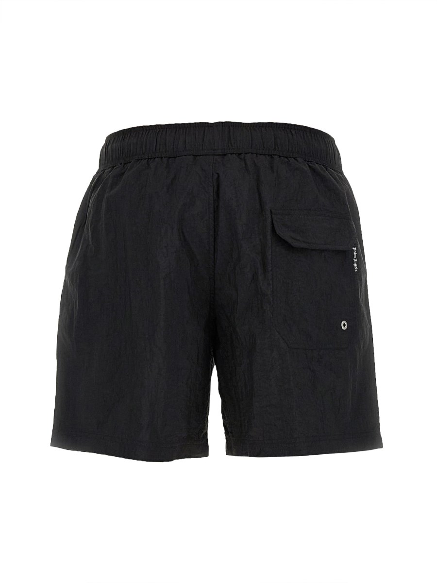 PALM ANGELS COSTUME BOXER CON LOGO IN NYLON