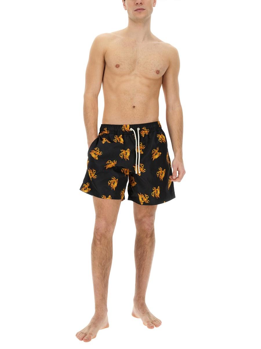 PALM ANGELS COSTUME BOXER IN NYLON CON LOGO