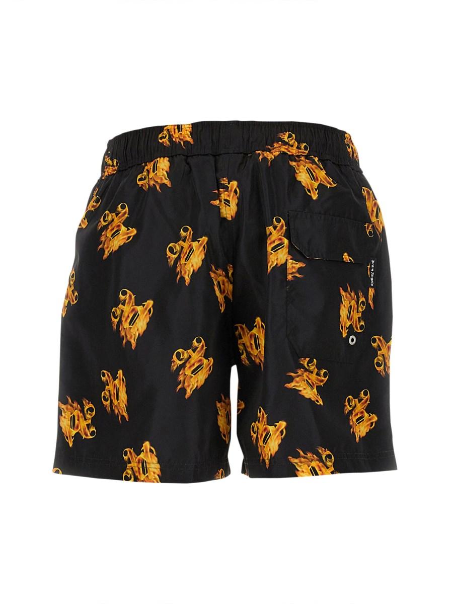 PALM ANGELS COSTUME BOXER IN NYLON CON LOGO