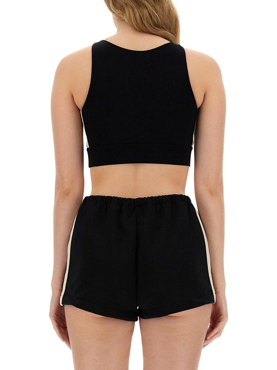 PALM ANGELS CROP TOP CON LOGO