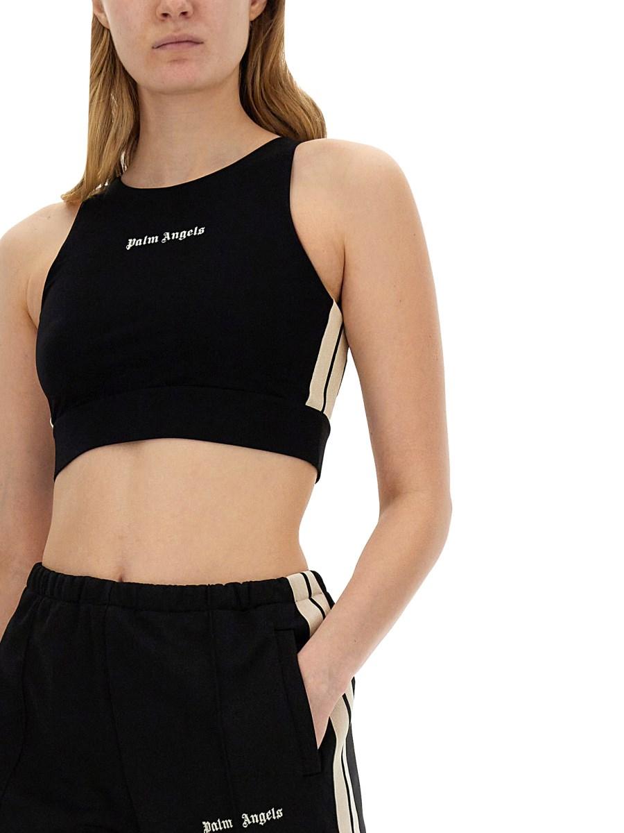 PALM ANGELS CROP TOP CON LOGO