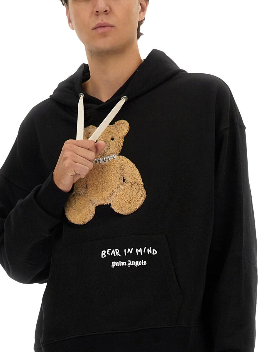 PALM ANGELS FELPA "BEAR" IN COTONE