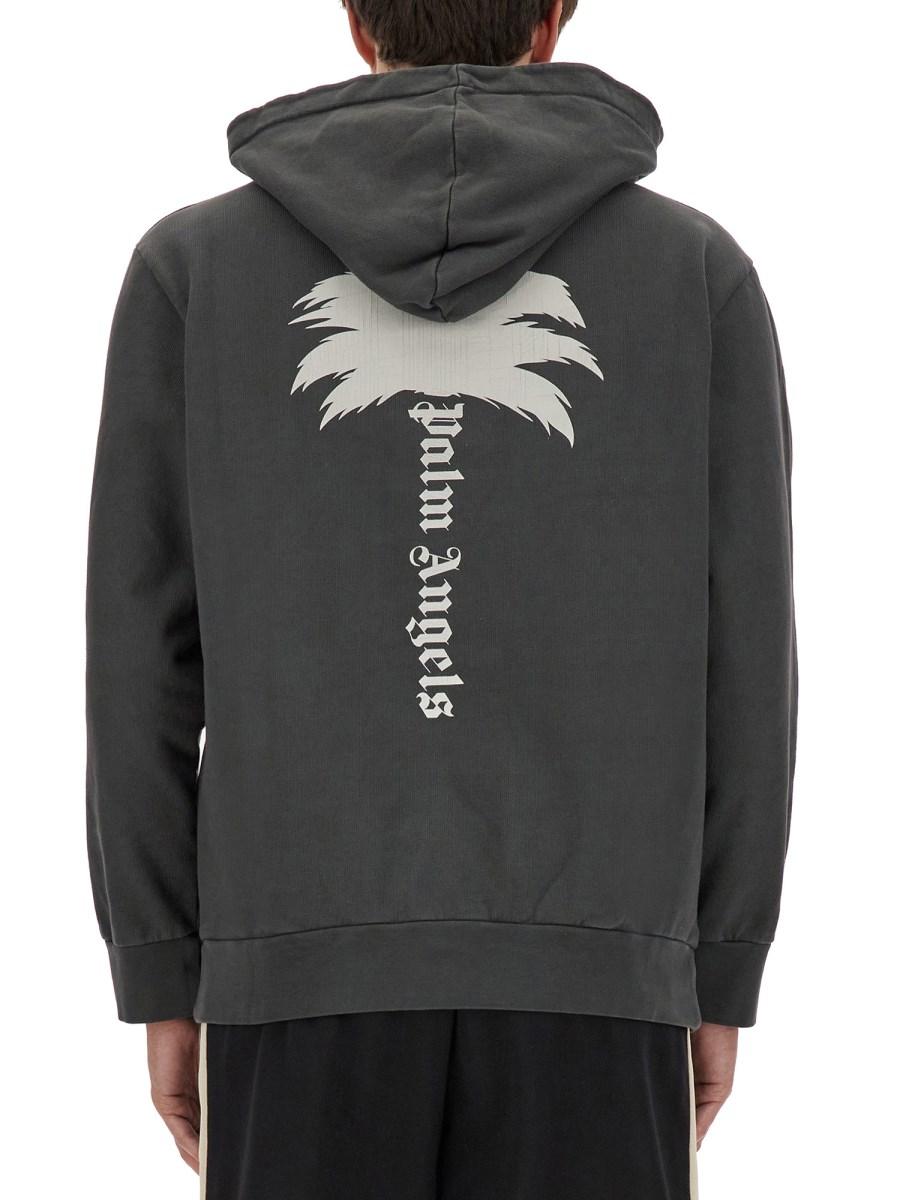 PALM ANGELS FELPA CON CAPPUCCIO