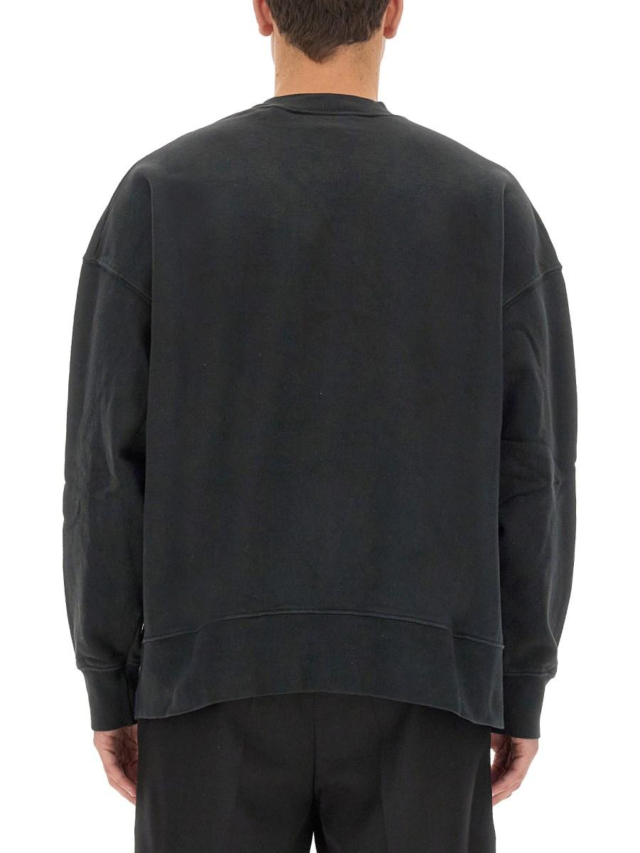 PALM ANGELS FELPA IN COTONE CON STAMPA LOGO