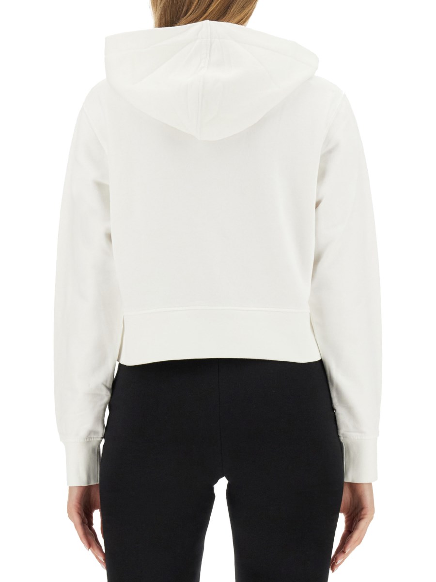PALM ANGELS FELPA IN COTONE CON STAMPA LOGO