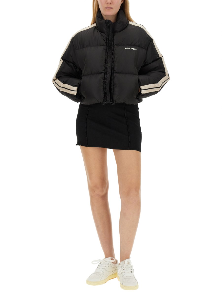 PALM ANGELS GIACCA IN NYLON CON LOGO